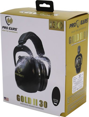Pro Ears Gold II 30 Over-Ear Electronic Hearing Headphones - Black, NRR, Ge view 3