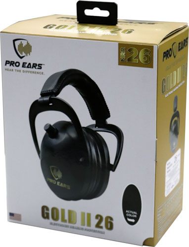 Pro Ears Gold II 26 Muffs, NRR 26, Military Grade Electronic Hearing with D view 3