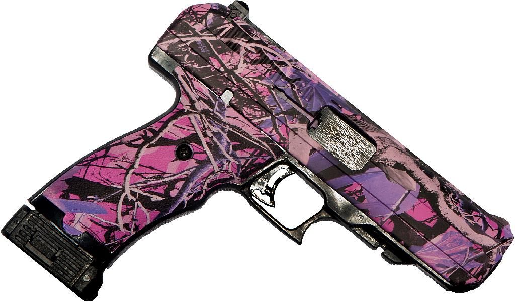 Hi Point 40SW-4.5in 10 Shot Pink Camo (3-Dots Adjustable Rear Sight)