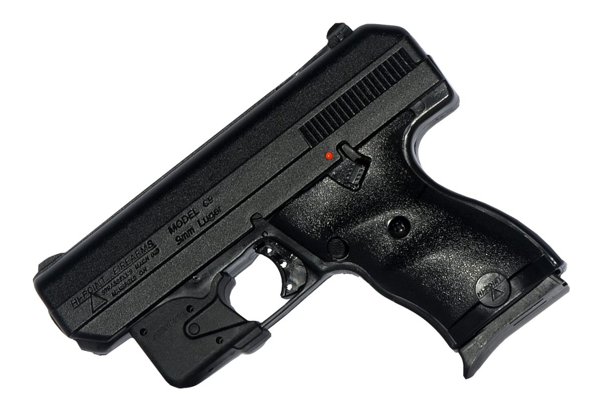 MKS Supply Hi-Point 916LLTGM C9 9mm Luger 8+1 3.50in Black Steel Barrel, Po