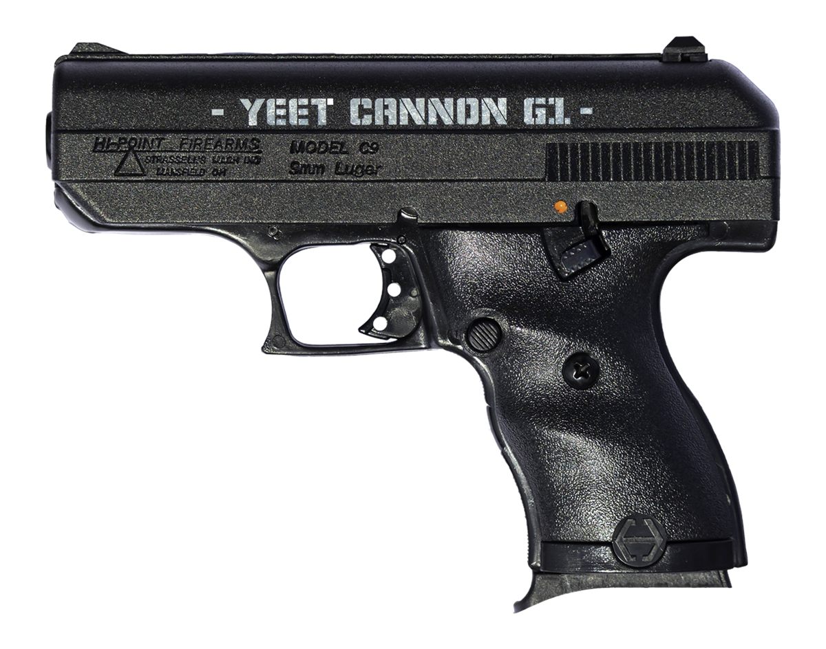 Hi Point 916G1YC YC9 Gen1 9mm Luger 8+1 3.50in Black Steel Barrel, Serrated