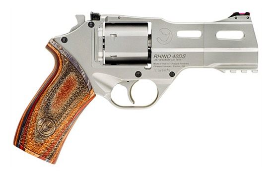 Chiappa Firearms White Rhino 40ds 357mag 4 Fos Nickel 6rd