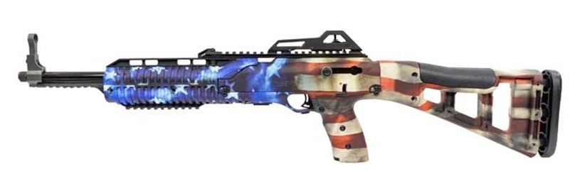 Hi Point 995TSFLG Carbine 9mm Luger 16.50in 10+1, American Flag, Skeletoniz view 2