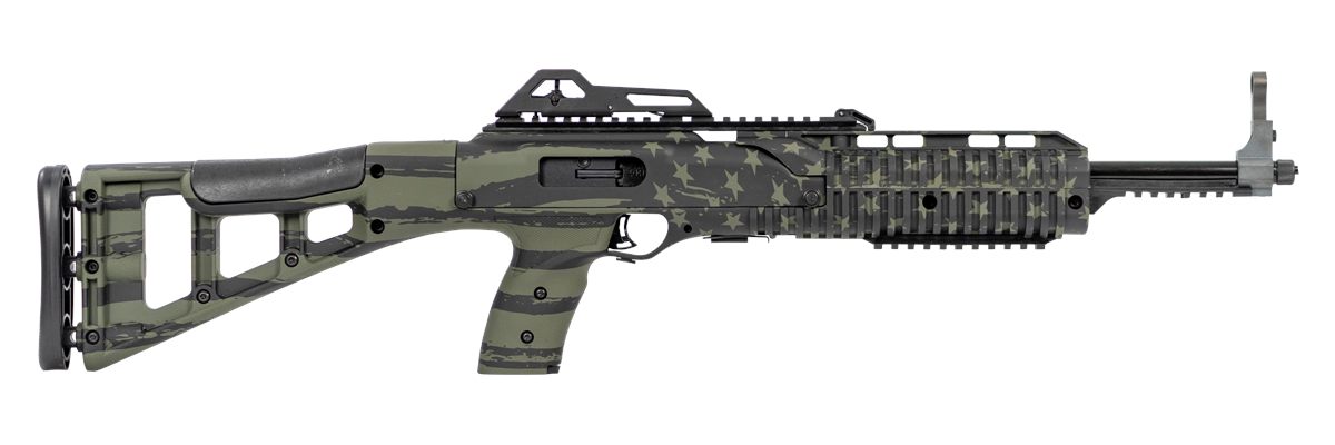 Hi Point 995TSFLGOD Carbine 9mm Luger 16.50in 10+1, OD Green American Flag