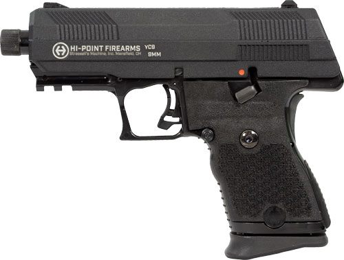 Hi Point YC9 9mm Luger 10+1 4.12in Black Steel Threaded Barrel, Styled/Serr view 4