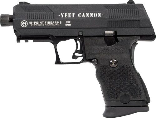 Hi Point YC9YEET 9mm Luger 10+1 4.12in Black Steel Threaded Barrel, w/Engra view 3