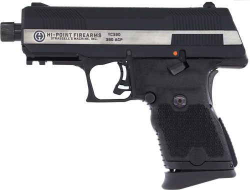 Hi Point YC380CF 380 ACP 10+1 3.93in Black Threaded Barrel, YC9 Styled/Serr view 3