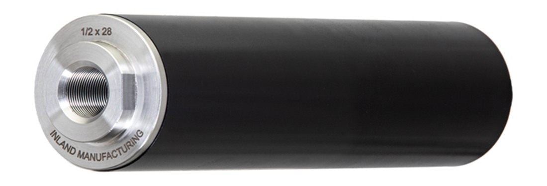 Inland I-CAN 6in Aluminum Black Type III Anodized .30 Suppressor, 5/8x24 di