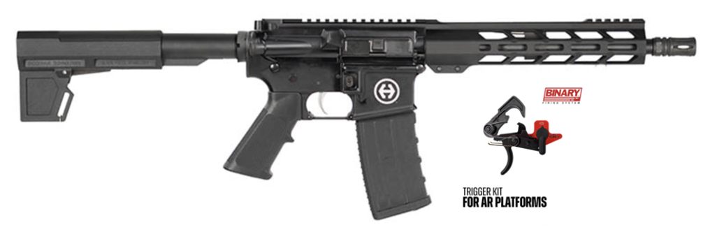 Hi Point HP15 5.56 Pistol 10.5in Black, 9.5 MLOK, Franklin Binary Installed