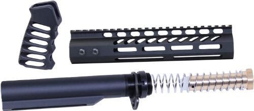 Guntec USA AR15 9in Pistol Brace Build KIT Buffer Tube Black