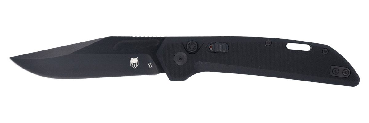 Cobratec Knives CTNAJBLK Naja 3.50in Folding Plain Black Powder Coated D2 S