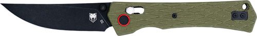 Cobratec Knives Legacy BAR Lock 3.5in G10 OD Green/Black D2 Blade