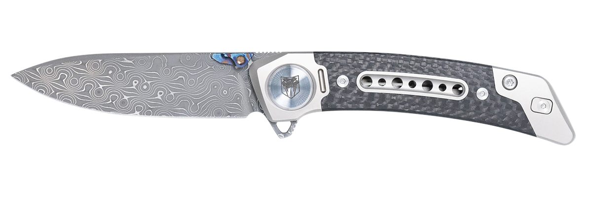 Cobra TEC Knives CTEMPDAMDNS Emperor 3in Folding Drop Point Plain Damascus