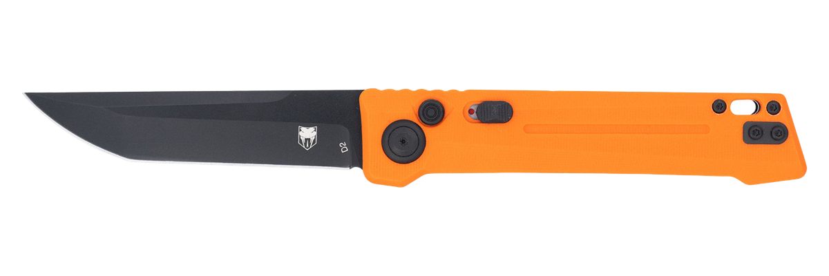 Cobra TEC Knives CTIFRORG Inferno 3.50in OTF Tanto Plain Black TiCN D2 Stee