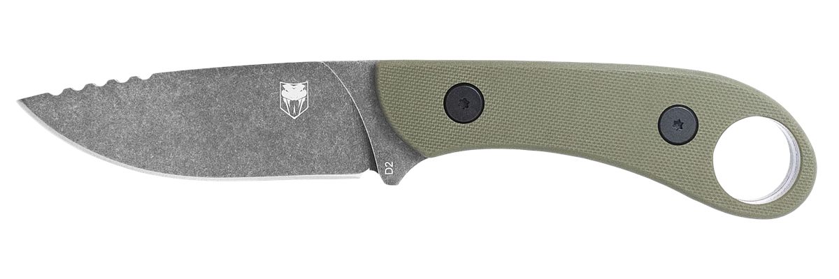 Cobra TEC Knives SD2DNSODGGEN2 Skinner Gen II 3.50in Fixed Plain Stonewashe