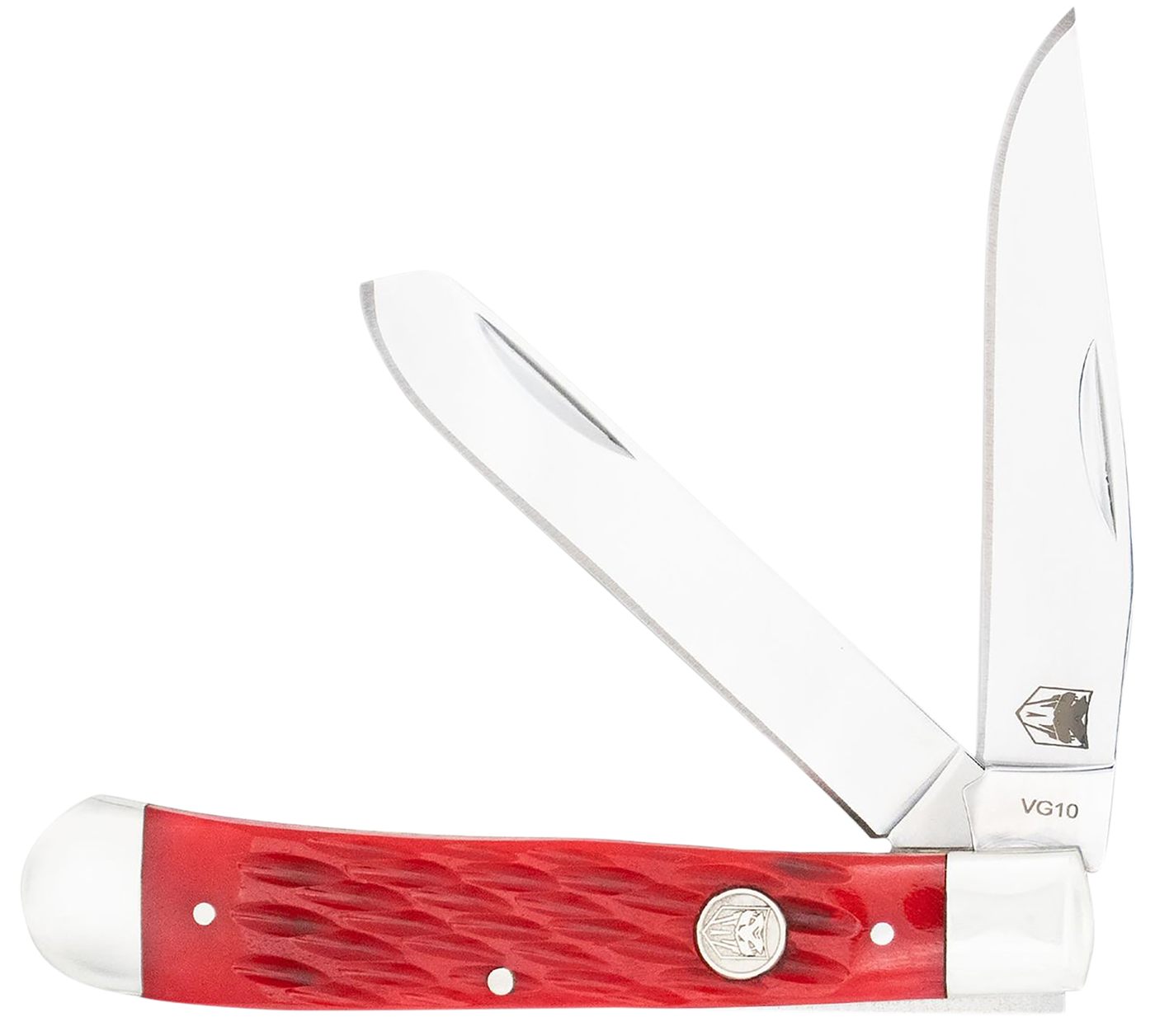 Cobra TEC Knives CTTDTRPREDBN Trapper Folding 2.88in Clip Point, 2.94in Spe