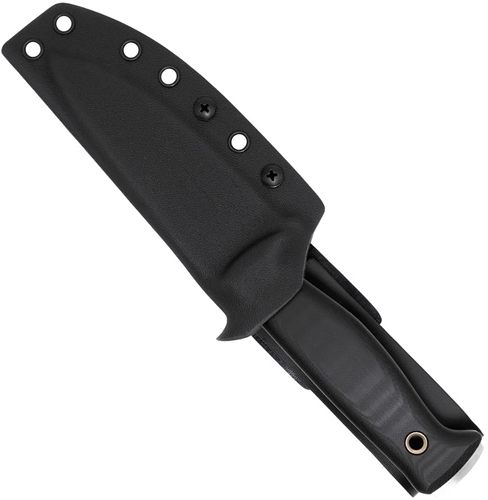 Cobratec Knives Back Country 4.5in Black W/Kydex Sheath 8.1OZ