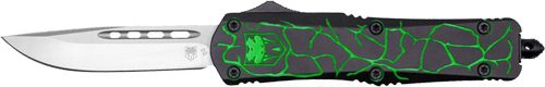 Cobratec Knives Medium FS-3 OTF Fractured Black Green 3in D2