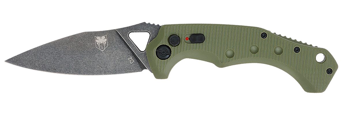 Cobra TEC Knives ODGAFRYK Ryker 3.75in Folding Plain Black Stonewashed D2 S