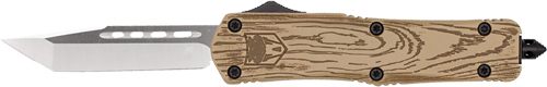 Cobratec Knives Medium FS3 OTF 3in D2 Wood Grain Cerakote Tanto