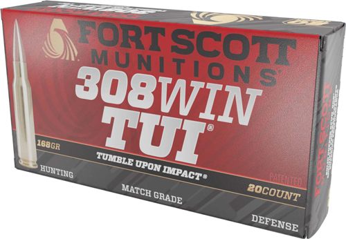 Fort Scott Munitions 308168SCV Tumble Upon Impact (TUI) Brush Hog 308 Win 1 view 2