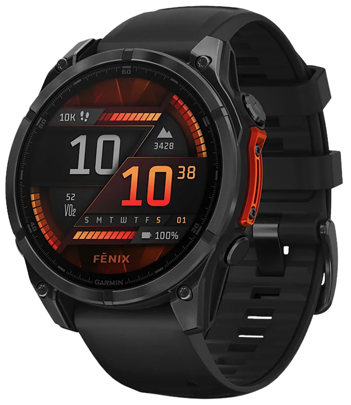 Garmin 010-02904-00 Fenix8 47mm Amoled Gry/blk