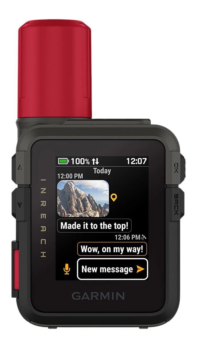 Garmin 0100338710 inReach Mini 3 Plus Black/Red Size Compact Sunlight-Reada