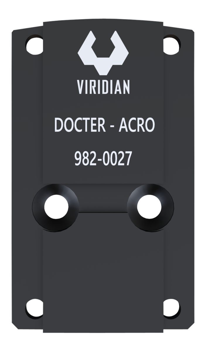 Viridian Green Lasers 9820027 RFX45 Docter Mounting Adapter Black Anodized