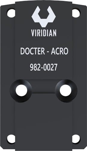 Viridian Green Lasers 9820027 RFX45 Docter Mounting Adapter Black Anodized view 2