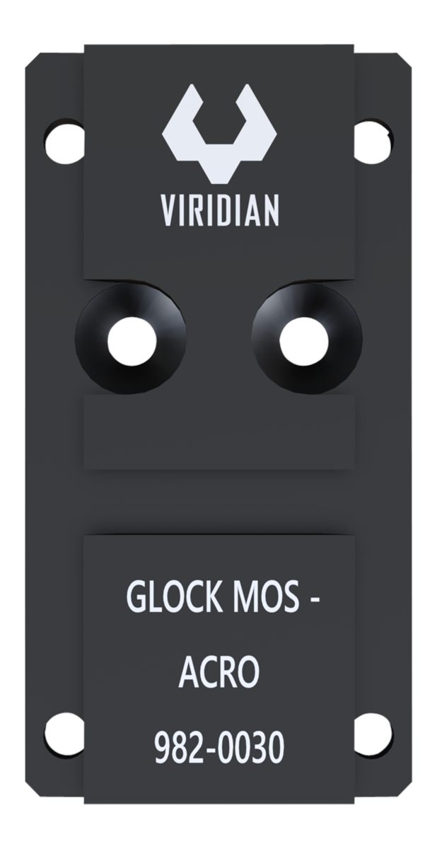 Viridian Green Lasers 9820030 RFX45 Glock MOS Mounting Adapter Black Anodiz