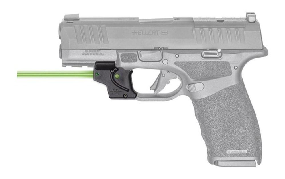 Viridian Green Laser E Series Black Springfield Hellcat Pro with Kydex IWB view 3