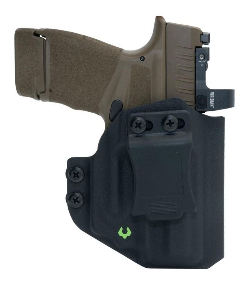 Viridian Green Laser E Series Black Sig P365 with Kydex IWB Holster RH view 2