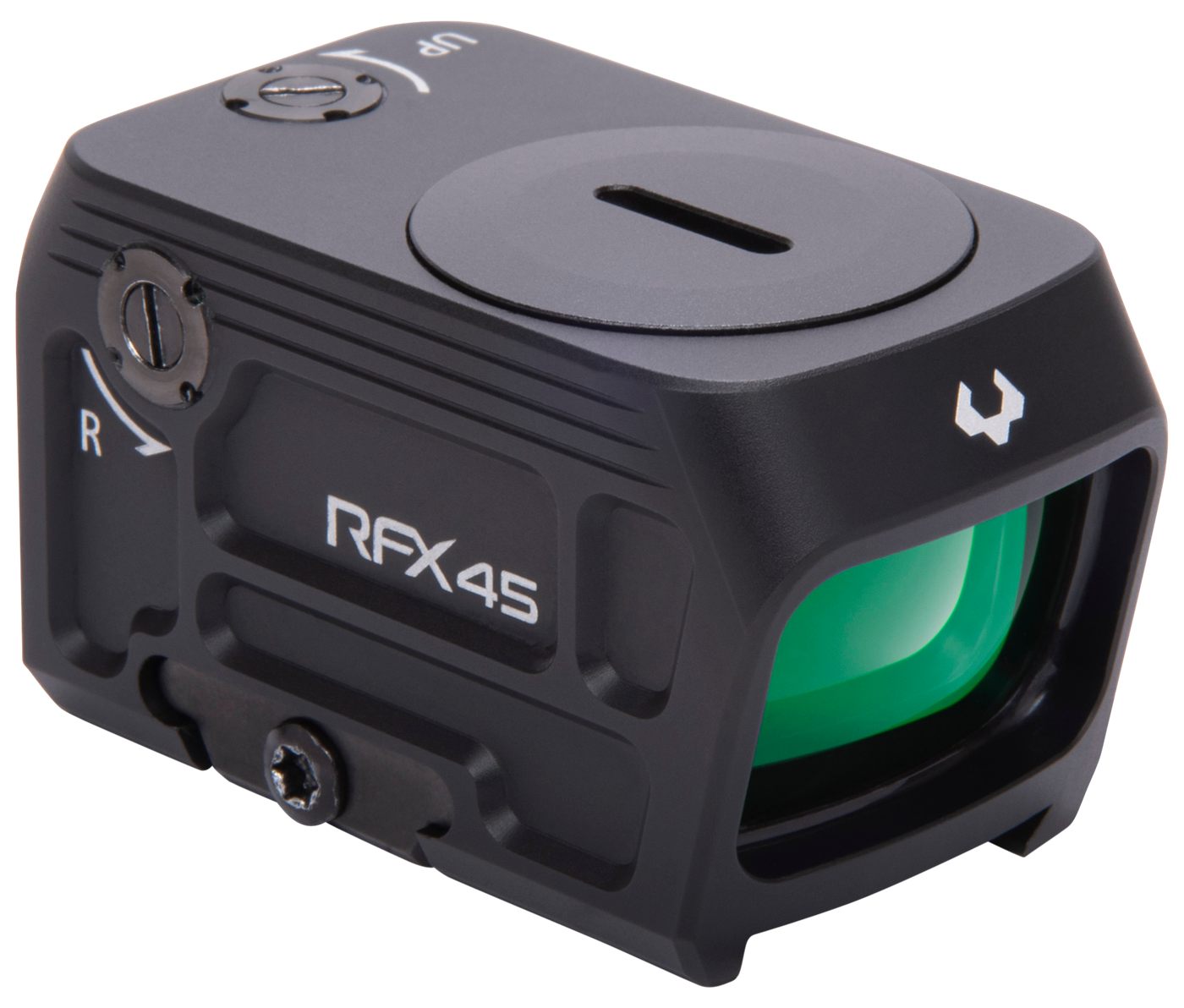 Viridian 9810058 RFX45 Black Anodized 1 x 24 mm x 15.5 5 MOA Green Dot Acro