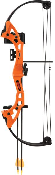 BEAR ARCHERY YOUTH COMPOUND BOW BRAVE RH ORANGE AGE 8+
