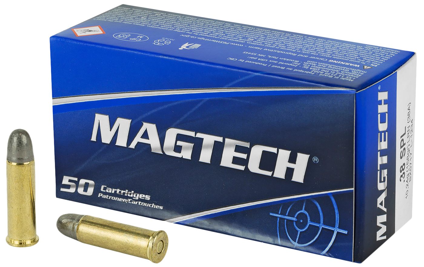 Magtech 38A Range/Training 38 Special 158gr Lead Round Nose 50 Per Box/20 C