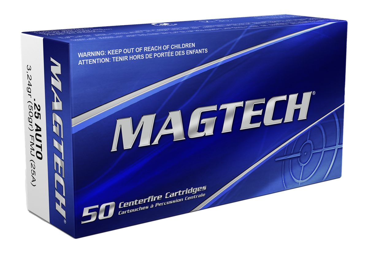 Magtech 25A Range/Training 50gr Full Metal Jacket 50 Per Box/20 Case