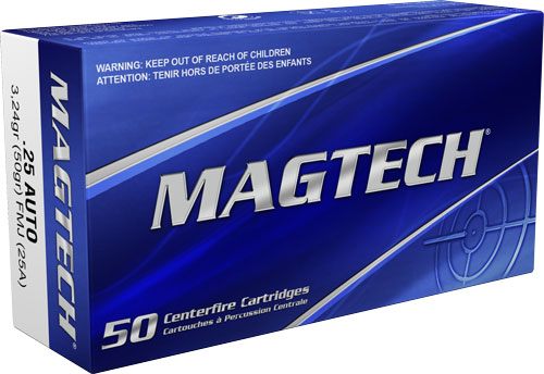 Magtech 25A Range/Training 50gr Full Metal Jacket 50 Per Box/20 Case view 3