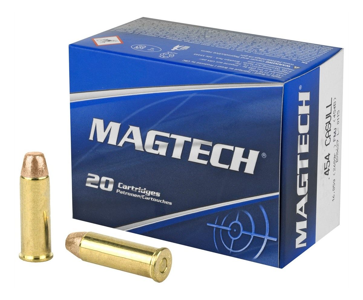 Magtech 454 Casull 260GR FMJ Flat 20RD BOX 50 PER Case