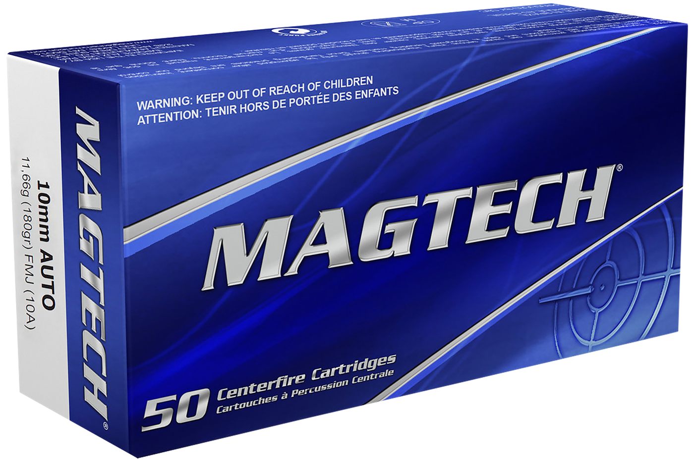 Magtech 10A Range/Training 10mmAuto 180gr Full Metal Jacket 50 Per Box/20 C