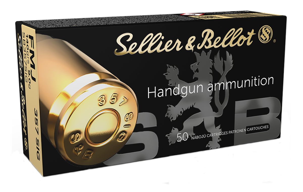 Sellier Bellot SB357SIG Handgun 357 Sig 140gr Full Metal Jacket 50 Per Box/