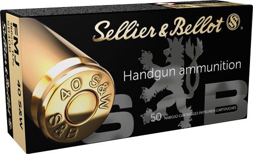 Sellier Bellot SB40B Handgun 40S W 180gr Full Metal Jacket 50 Per Box/20 Ca view 3