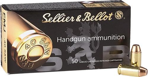 Sellier Bellot SB40B Handgun 40S W 180gr Full Metal Jacket 50 Per Box/20 Ca view 4