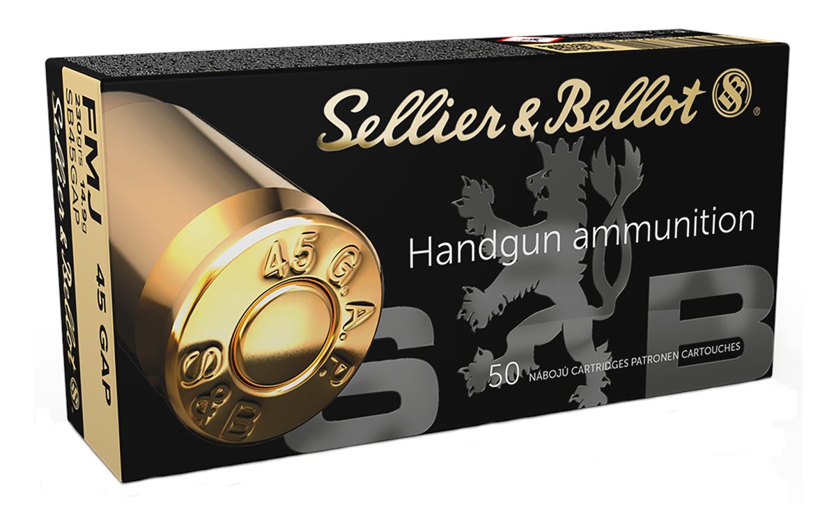Sellier Bellot SB45GAP Handgun 45GAP 230gr Full Metal Jacket 50 Per Box/20