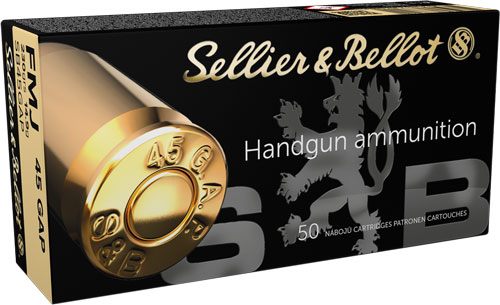 Sellier Bellot SB45GAP Handgun 45GAP 230gr Full Metal Jacket 50 Per Box/20 view 2