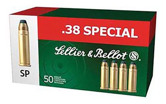 Sellier Bellot SB38C Handgun 38 Special 158gr Soft Point 50 Per Box/20 Case view 3