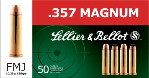 Sellier Bellot SB357A Handgun 357 Mag 158gr Full Metal Jacket 50 Per Box/20 view 4