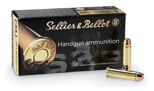 Sellier Bellot SB357L Handgun 357 Mag 158gr Lead Flat Nose 50 Per Box/20 Ca view 2