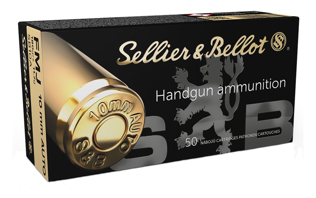 Sellier Bellot SB10A Handgun 10mmAuto 180gr Full Metal Jacket 50 Per Box/20