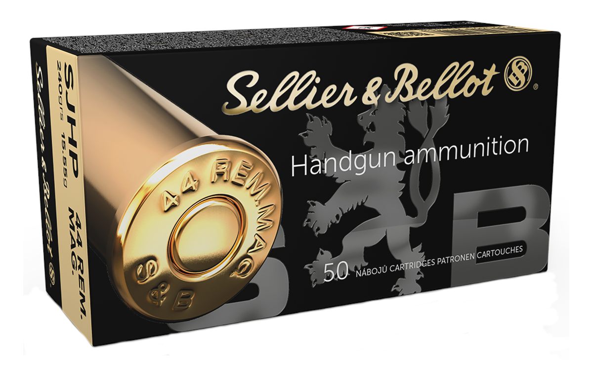 Sellier & Bellot SB44C Handgun  44RemMag 240gr Semi Jacketed Hollow Point 50 Per Box/12 Case