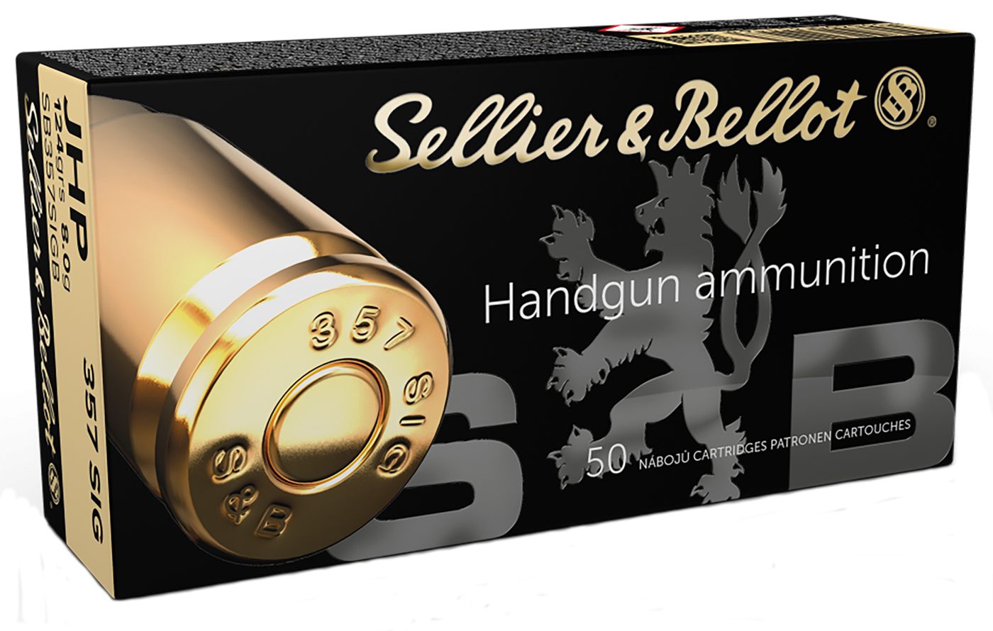 Sellier Bellot SB357SIGB Handgun 357 Sig 124gr Jacketed Hollow Point 50 Per